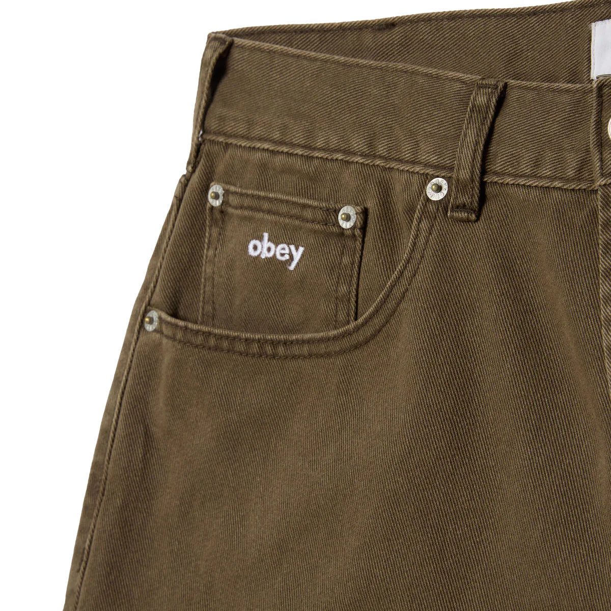 Obey Bigwig Baggy Denim Wren Faded Wash