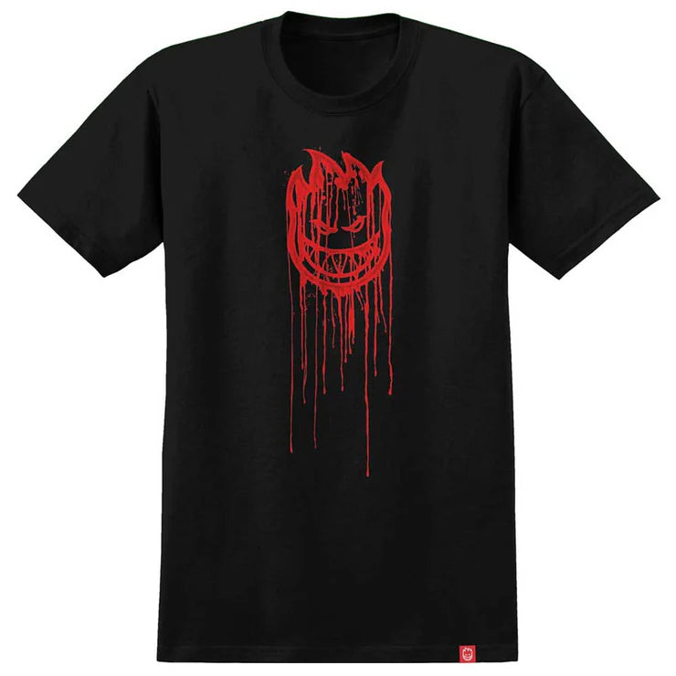 Spitfire Bighead Dripper Black Red Tee
