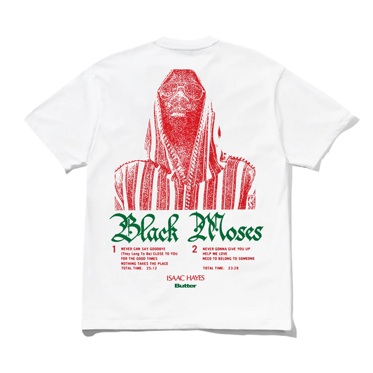 Butter Goods Black Moses Tee White