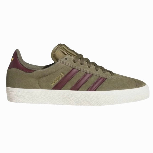 Adidas Gazelle ADV Olive Strata / Maroon / Chalk White