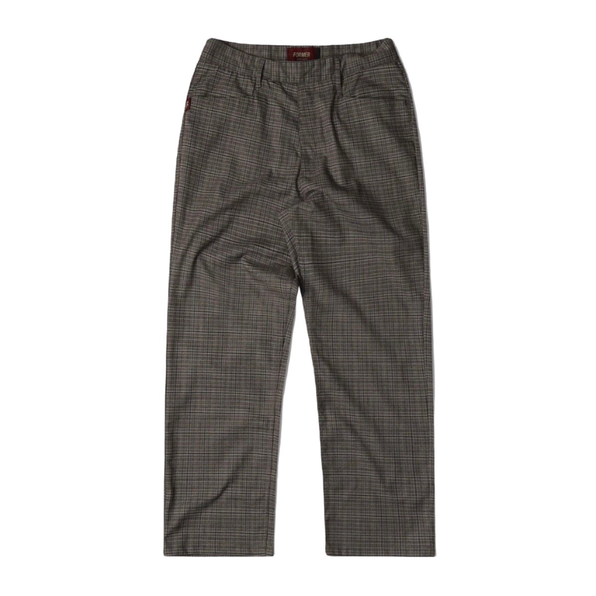 Former AG Slack Brown Grey Plaid
