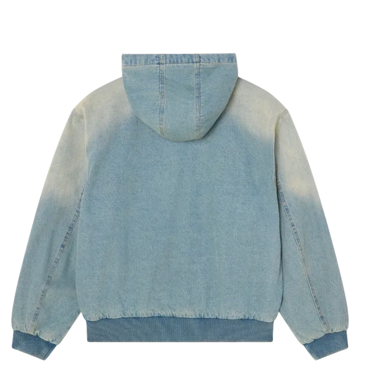 Obey Glen Zip Up Jacket Indigo Archive Wash