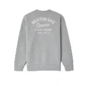 Brixton Straton Crew Heather Grey