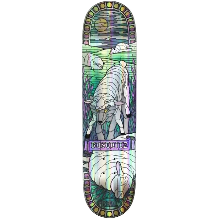 Real Busenitz Holographic Cathedral Skateboard Deck 8.38
