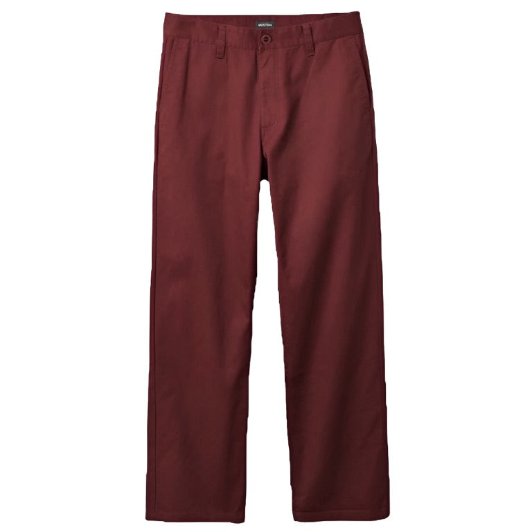 Brixton Choice Chino Relaxed Pant Mahogany