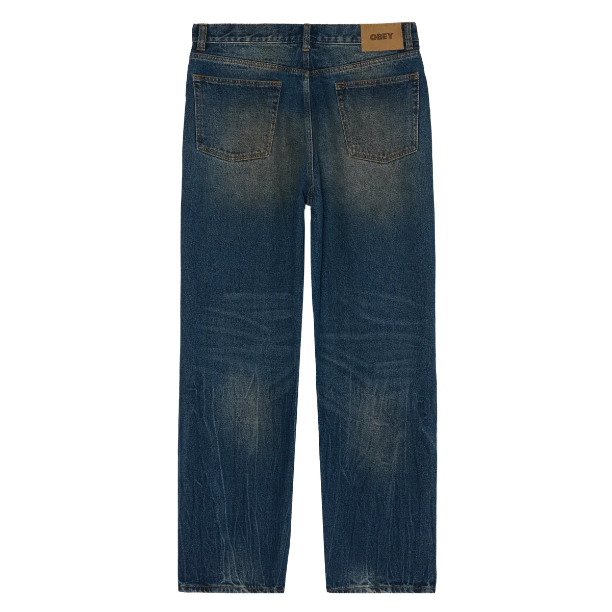 Obey Classic Baggy Denim Oil Stained Indigo Pant