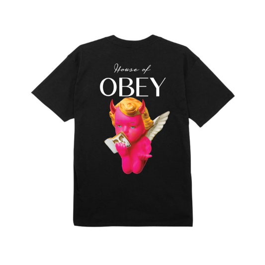 Obey House of Obey Tee Black