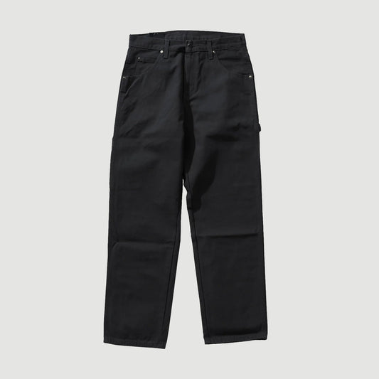 Relaxed Fit Heavyweight Duck Carpenter Pants Rinsed Black