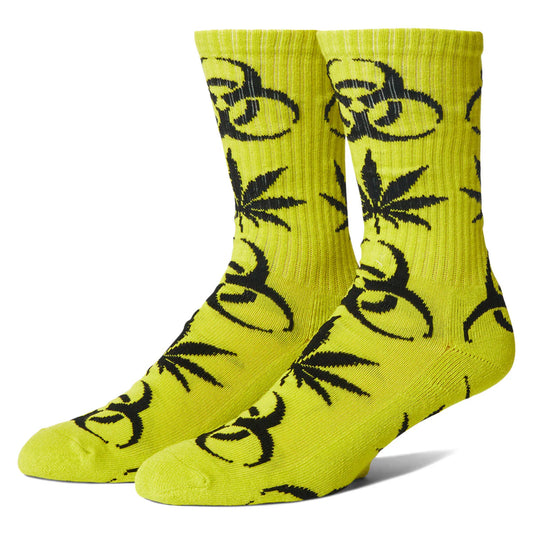Huf Sector Plantlife Socks Safety Green