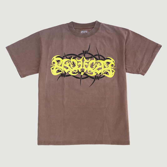 Brooklyn Projects Barbed Tee Washed Brown