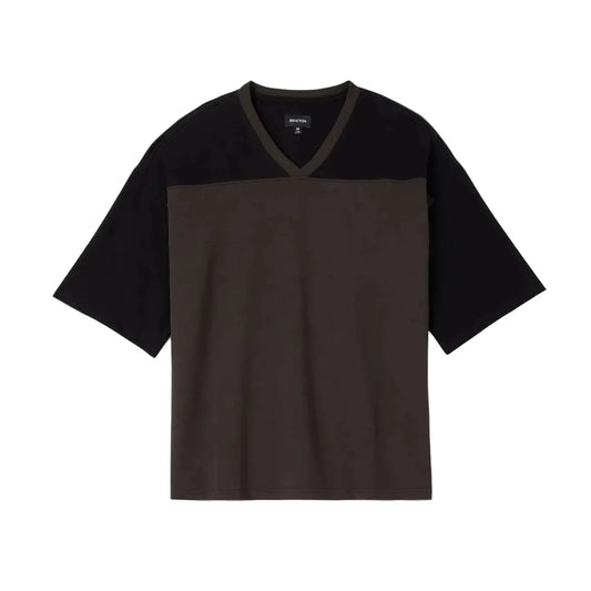 Brixton Football Tee Black/Washed Black