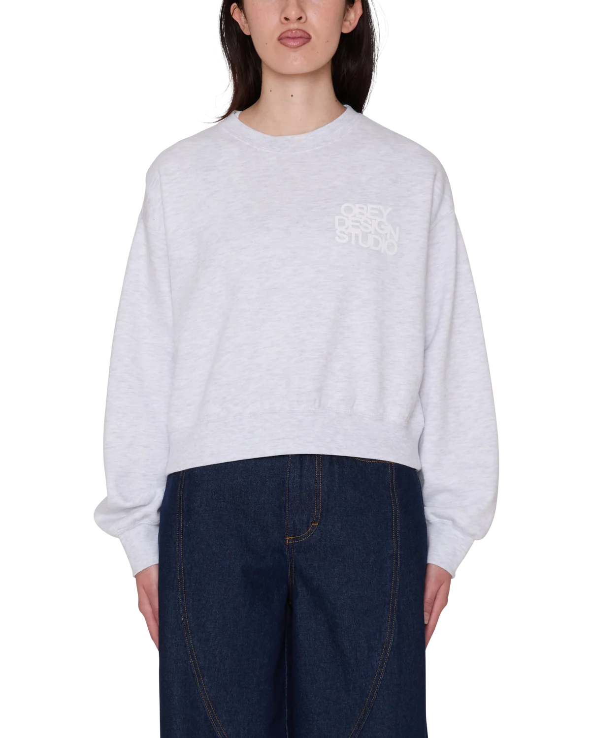Obey Design Studio Cropped Crewneck