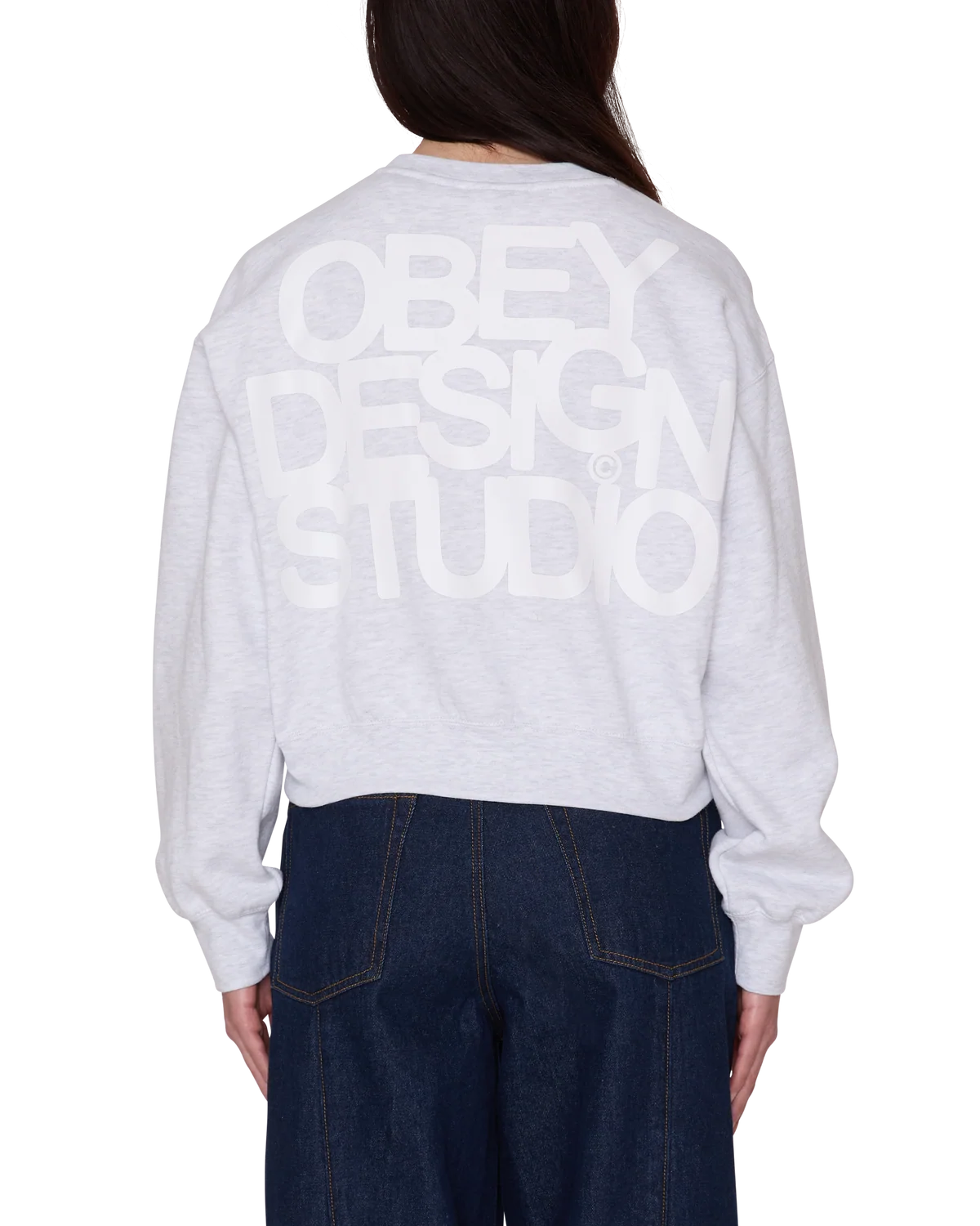 Obey Design Studio Cropped Crewneck