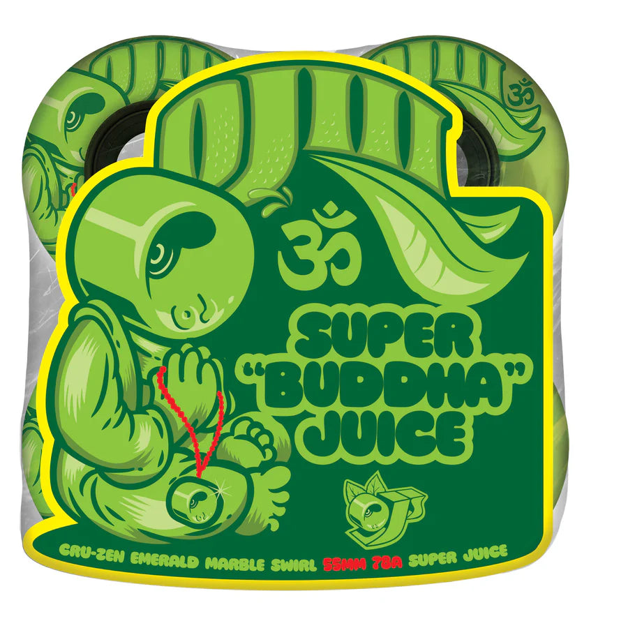 OJ Wheels Cru-Zen Mini Super Juice Emerald Marble Swirl 78a