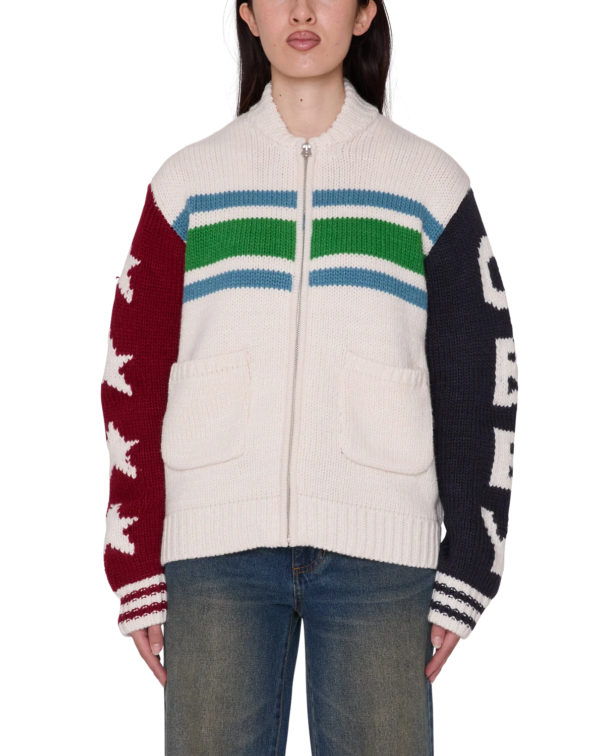 Obey Unbleached Etta Cowichan Sweater