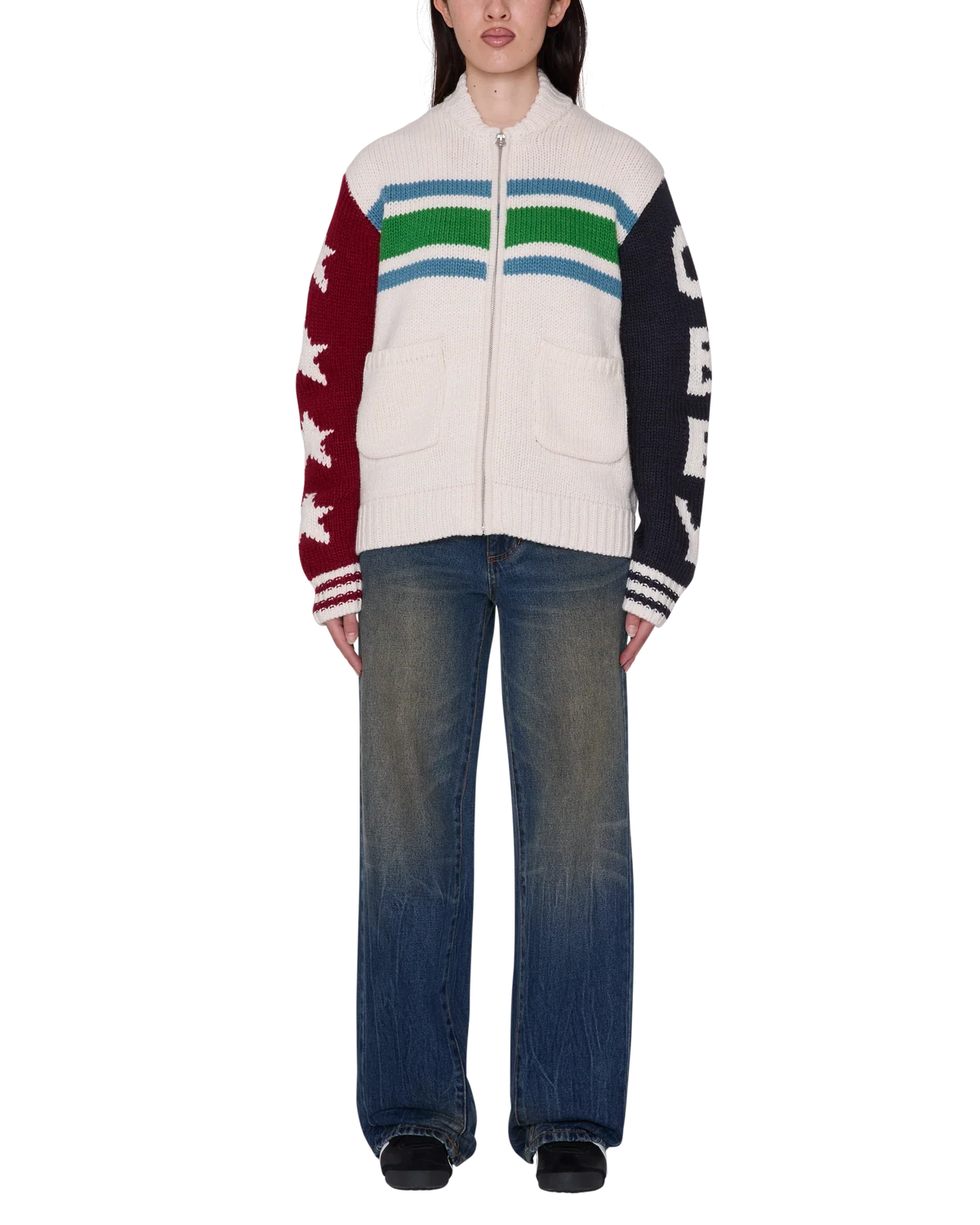 Obey Unbleached Etta Cowichan Sweater