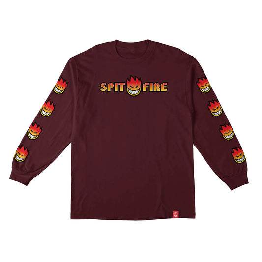 SpitFire Long Sleeve Maroon