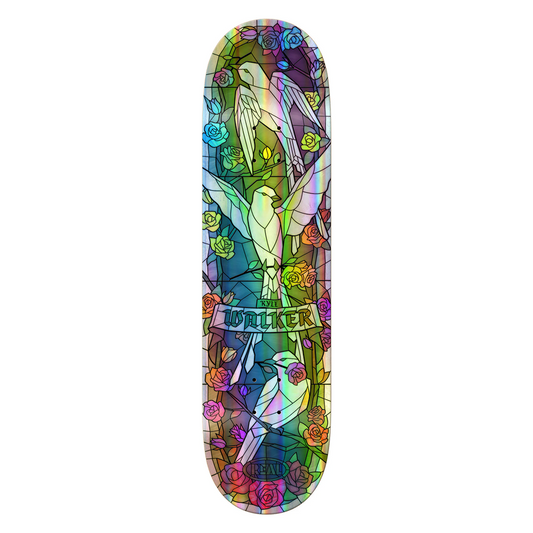 Real Kyle Holographic Rainbow Foil Cathedral Skateboard Deck 8.38