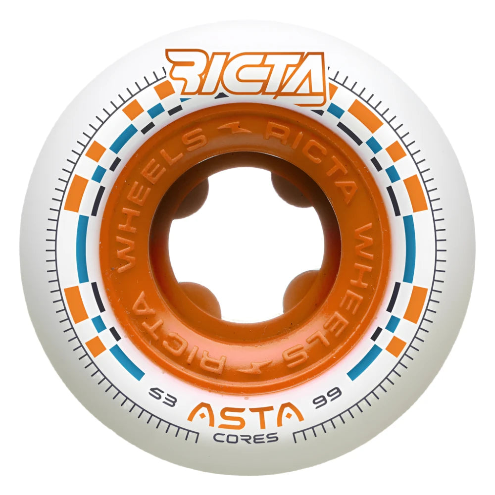 Ricta Asta Cores White Round 99a 53mm Wheels