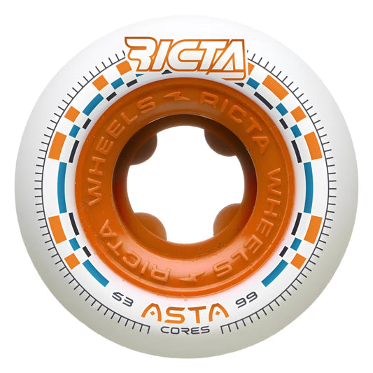 Ricta Asta Cores White Round 99a 53mm Wheels