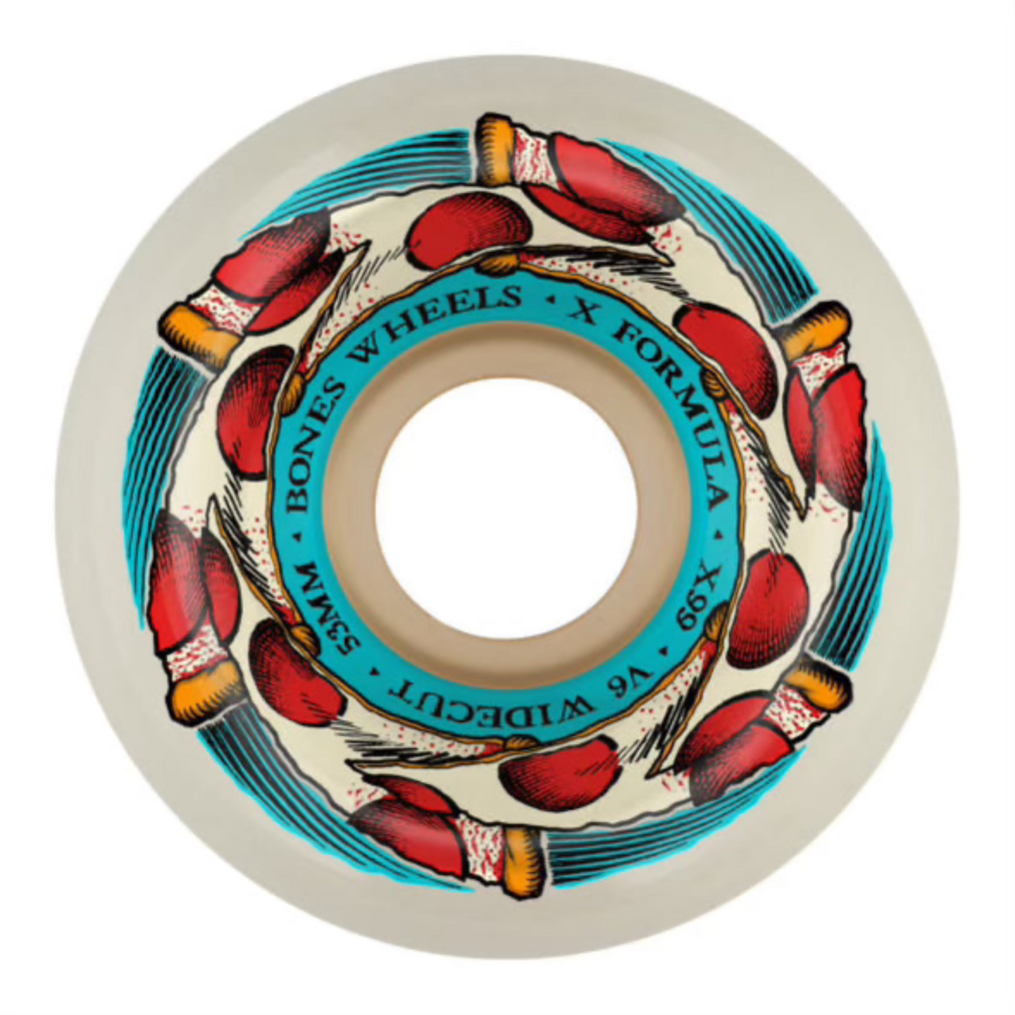 Bones Wheels 53mm V6 Widecut X-Formula 99A