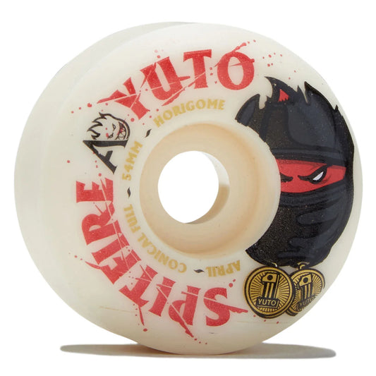 SPITFIRE X APRIL F4 99D 54MM YUTO CONICAL FULL SKATEBOARD WHEELS
