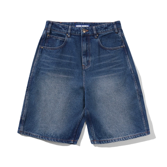 Butter Goods Baggy Denim Shorts Distressed Indigo