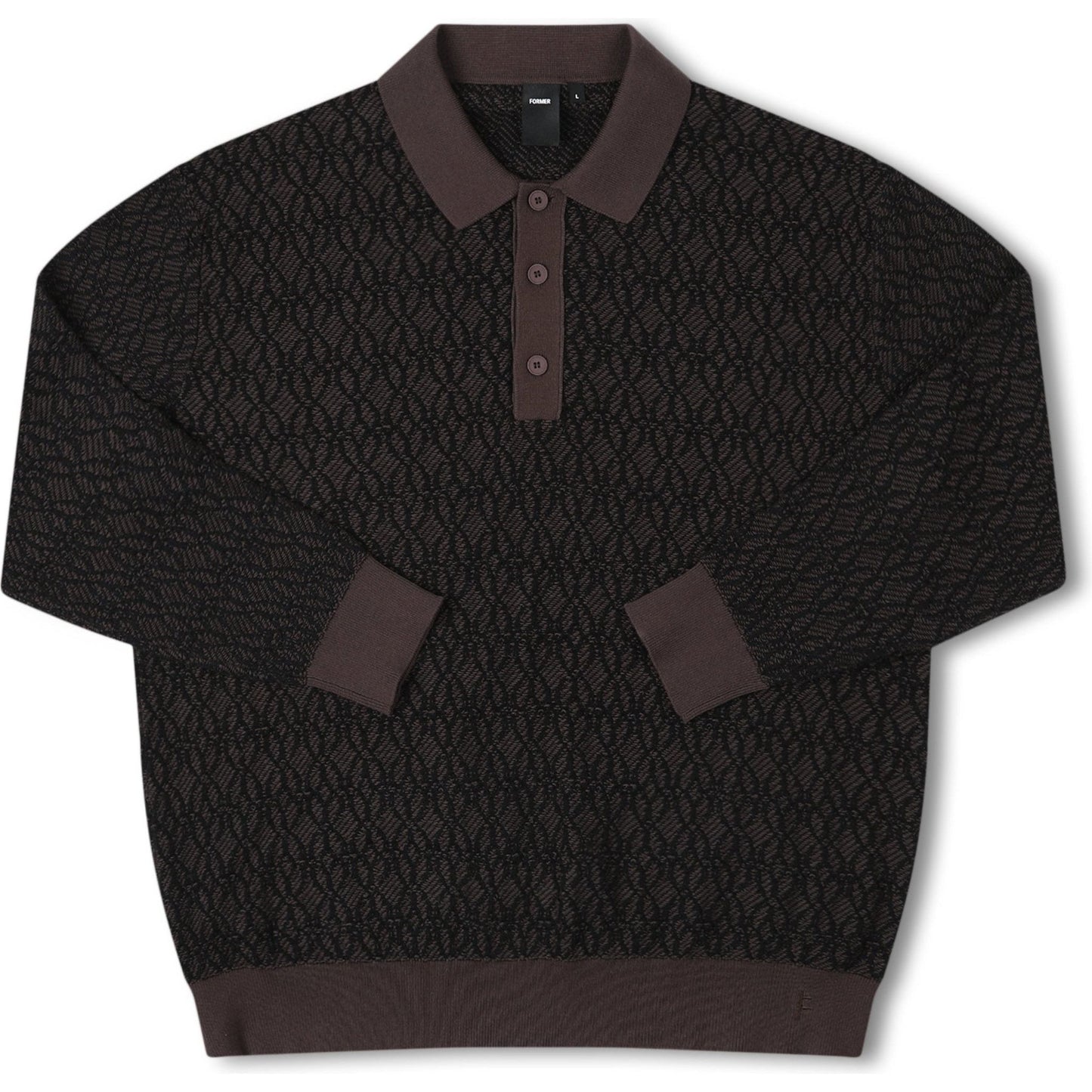 Former Expansion Knit Polo - Brown