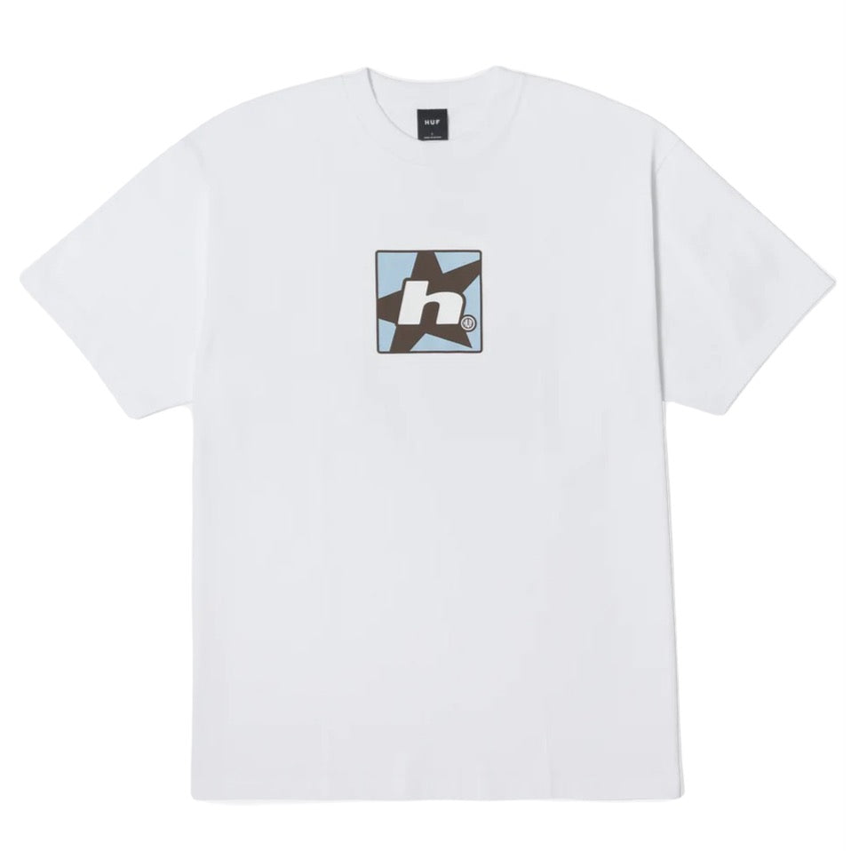 HUF Star Tee White