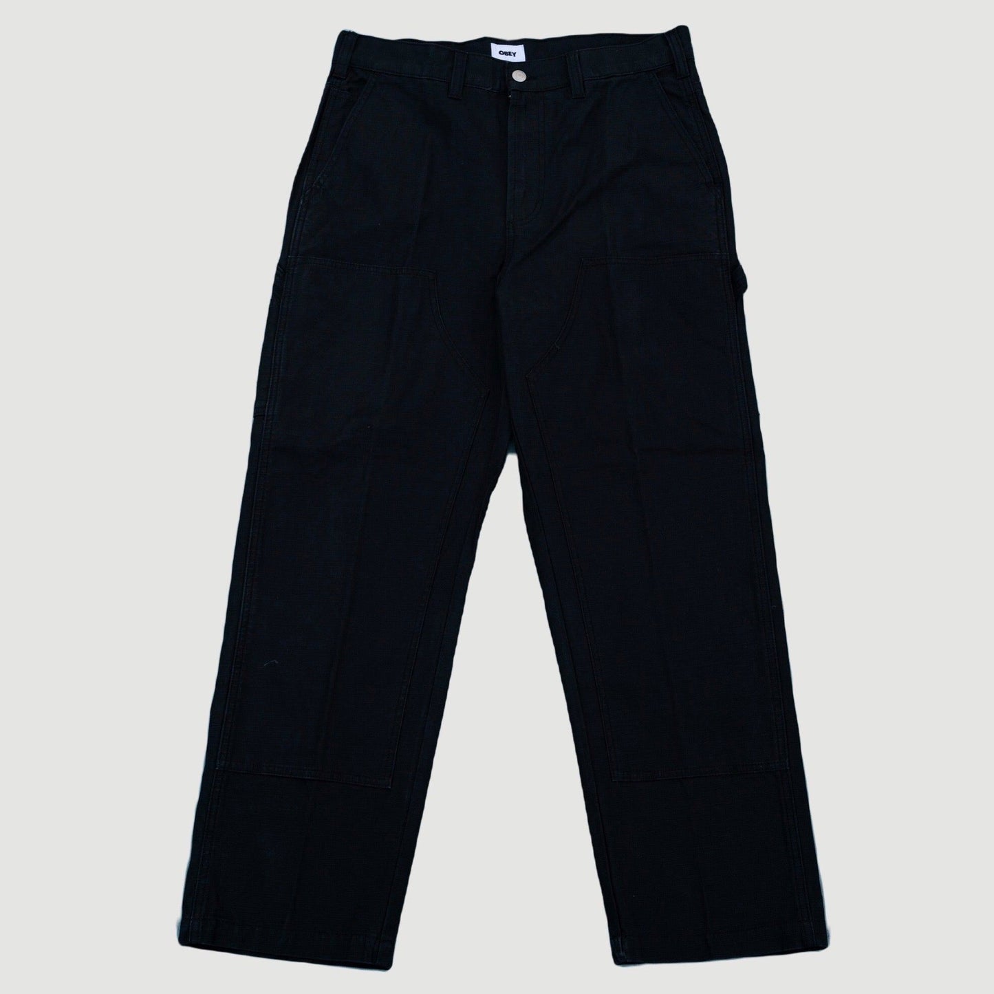 Obey Big Timer Twill Double Knee Pants Black