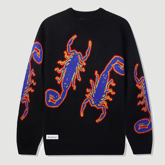 Butter Goods Scorpion Knitted Sweater Black