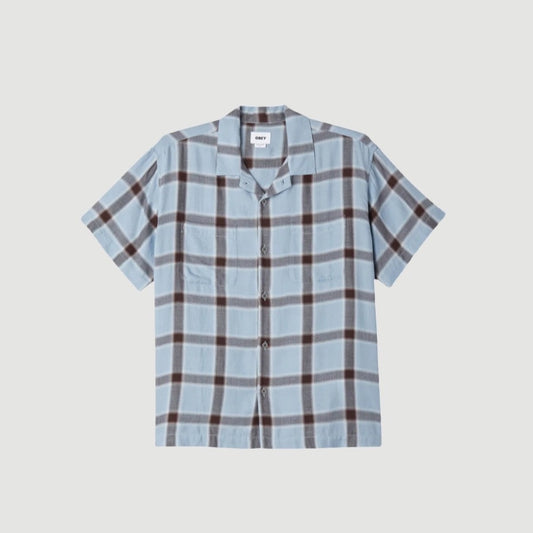 Obey Ambient Woven Good Grey Multi Button Up