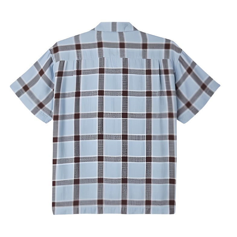 Obey Ambient Woven Good Grey Multi Button Up