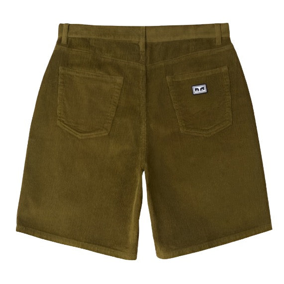 Obey Baggy Corduroy Shorts Moss Green