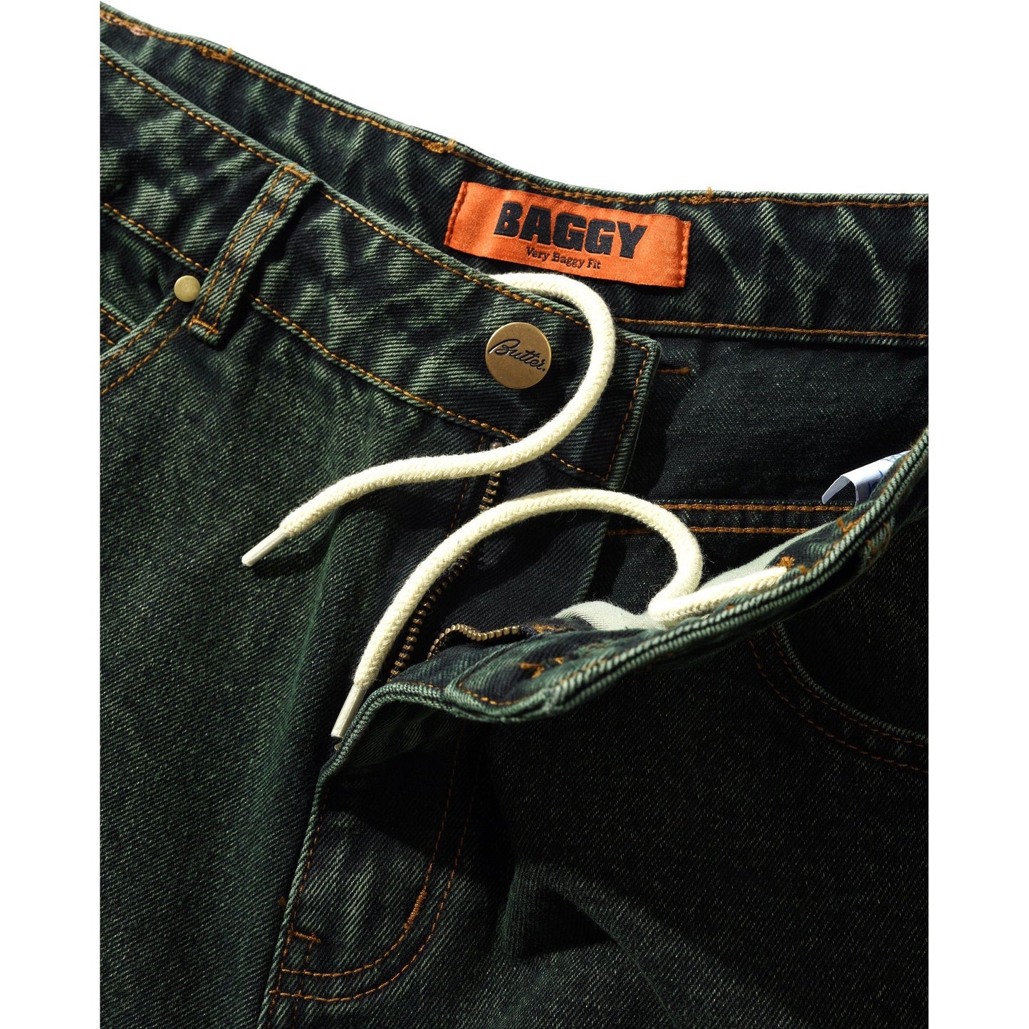 Butter Goods Lock Baggy Denim Jeans Washed Ivy