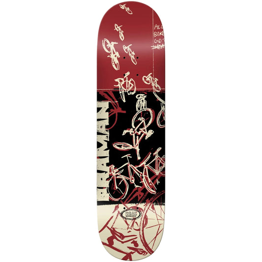 Real Skateboard Deck Patrick Praman Bike Purgatory Red 8.25" x 32"