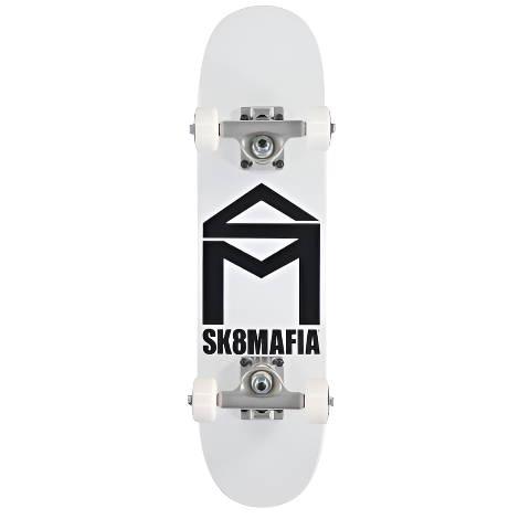 Sk8Mafia Micro Complete House Logo White 6.0"x23.5"