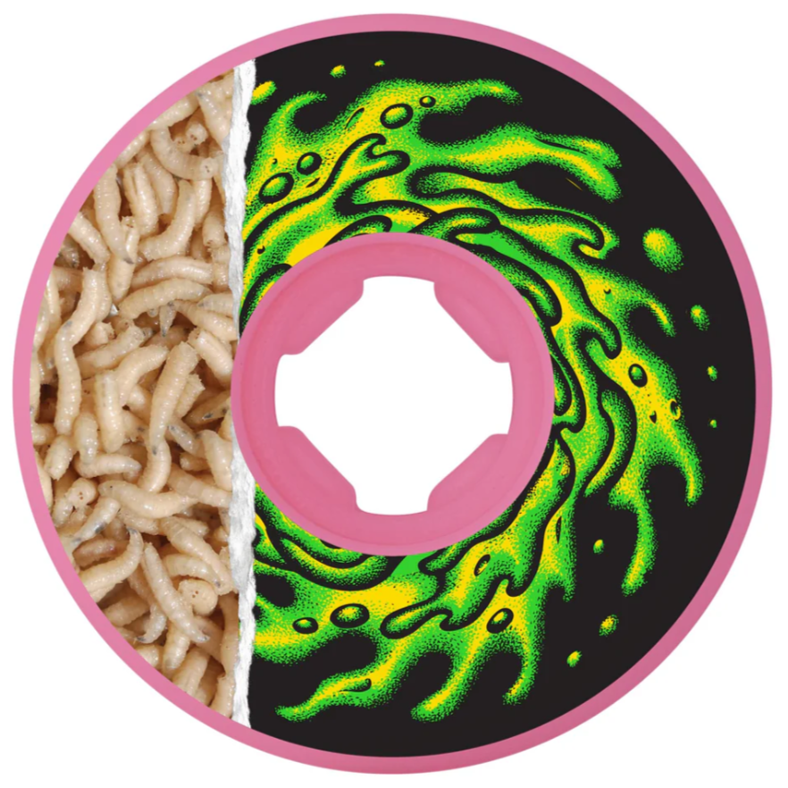 Slime Balls Tear Away Maggots Neon Pink Hardline 97a 54mm Wheels