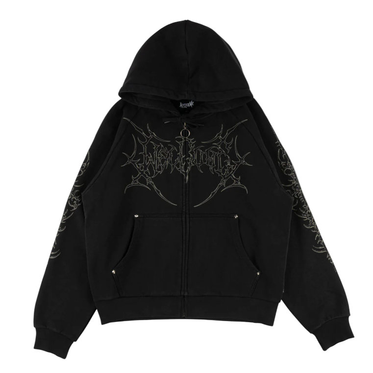 Welcome Grapple Crop Zip-Up Hoodie