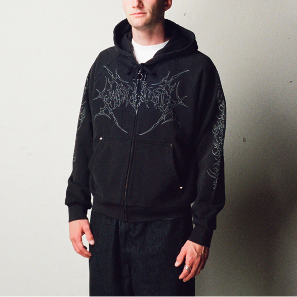 Welcome Grapple Crop Zip-Up Hoodie
