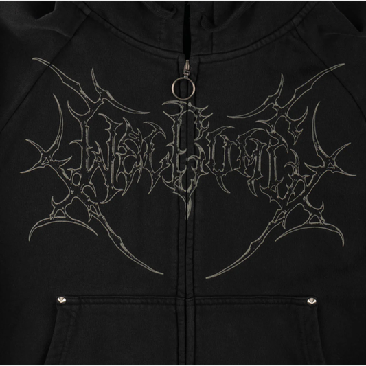 Welcome Grapple Crop Zip-Up Hoodie