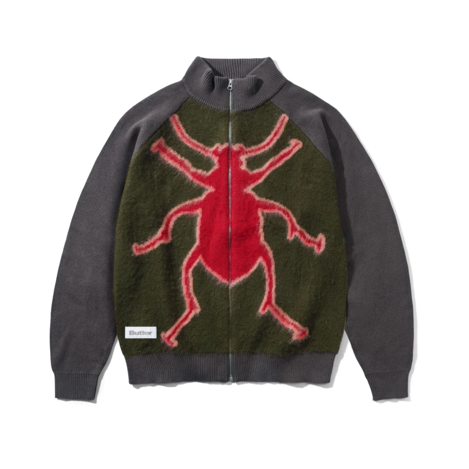 Butter Goods Beetle Zip-Thru Knit Sweater