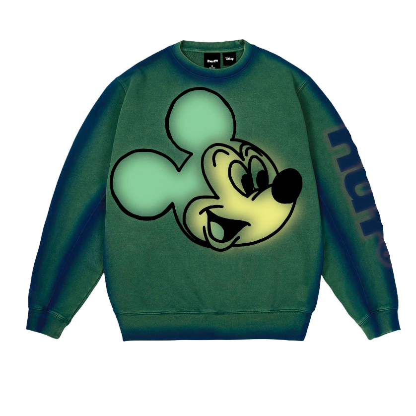 Huf x Mickey Mouse  Spray Crewneck Sweater