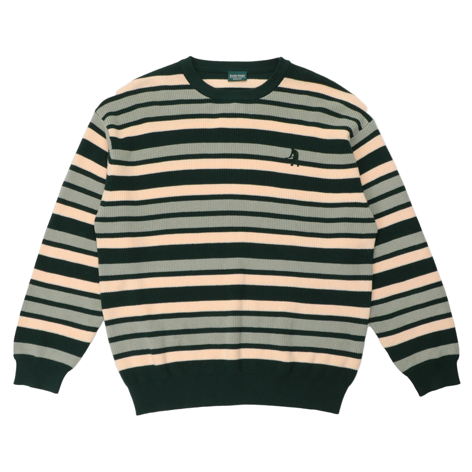 Passport organic Cotten Striped Knit Sweater 
