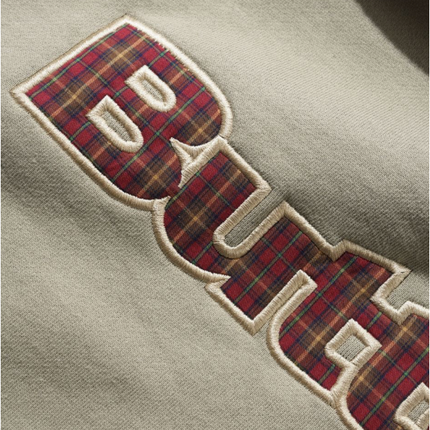 Butter Goods Plaid Logo Applique Hoodie