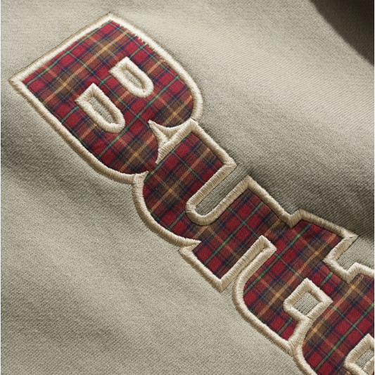 Butter Goods Plaid Logo Applique Hoodie