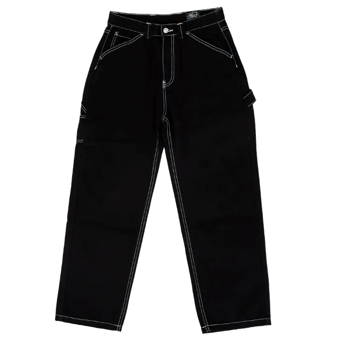 Krooked Skateboards Sun Heart Carpenter Pant (Black/Yellow)