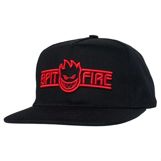Spitfire Script Snapback Black