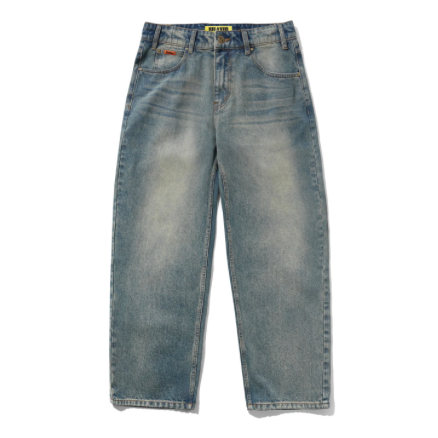 Butter Goods Relaxed Distressed Mid Blue Denim Jeans