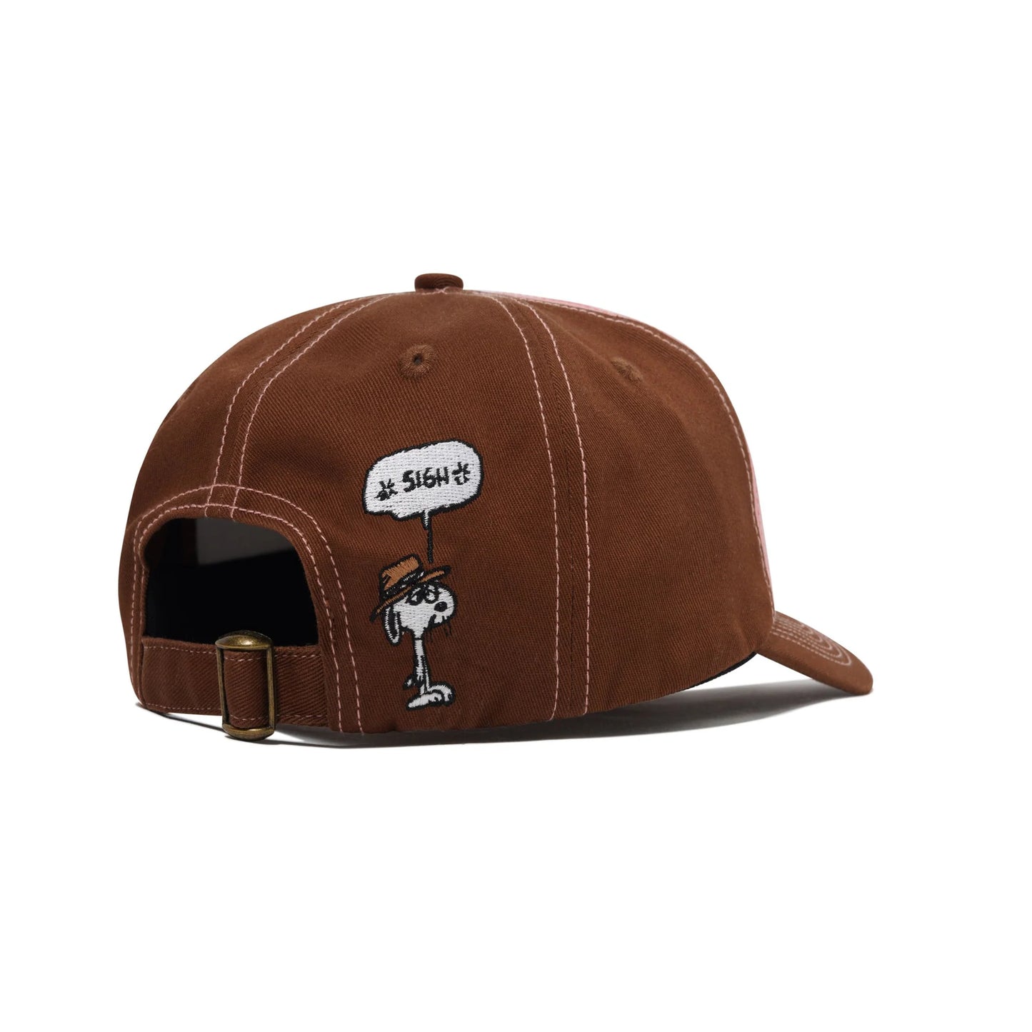 Butter Goods Spike 5 Panel Hat Brown/Pink